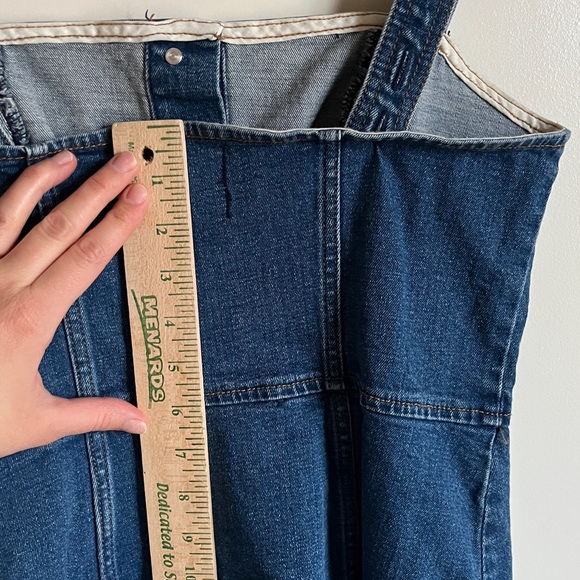 Abercrombie & Fitch Denim Mini Dress Medium Wash Button Up Y2K A&F - Picture 9 of 10